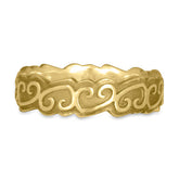 Heart Vine Ring 18K Yellow Gold Borderless